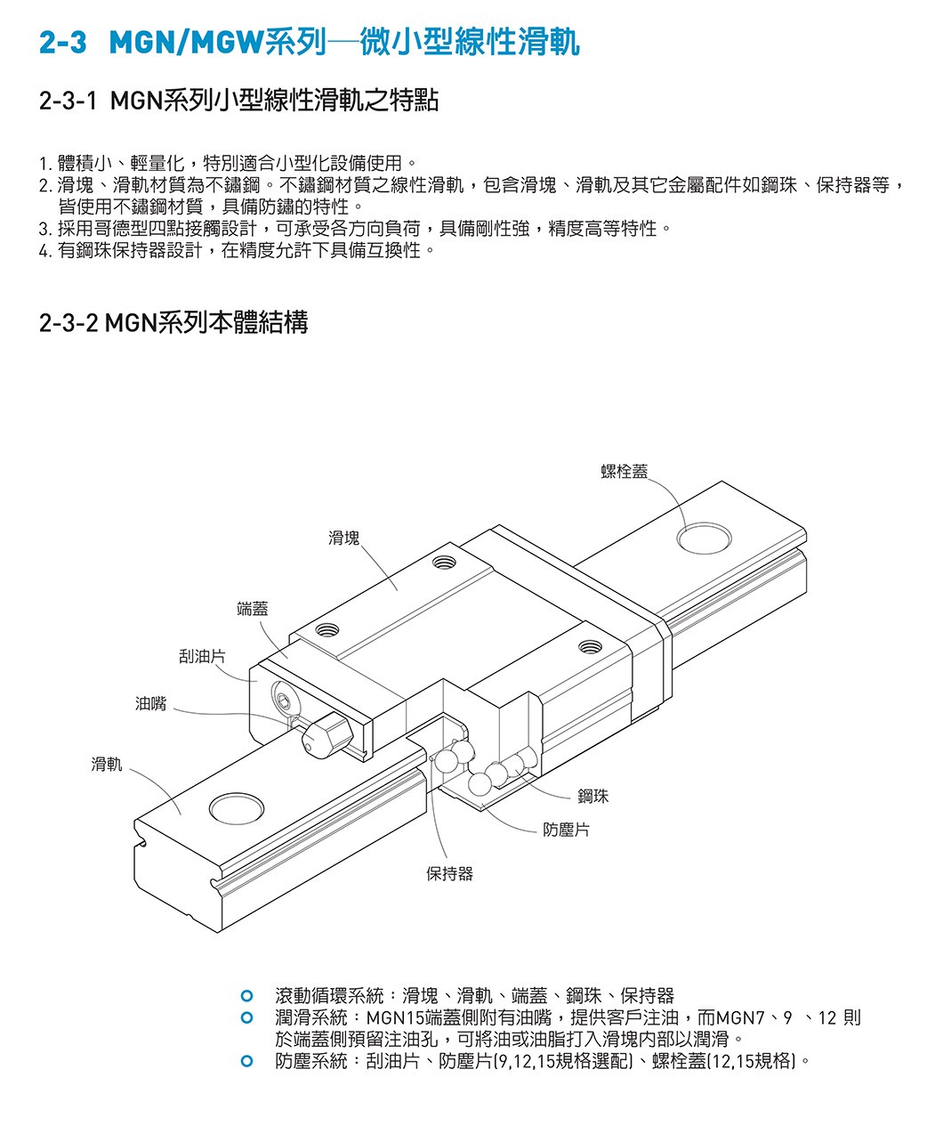 MGN系列 线性导轨｜4